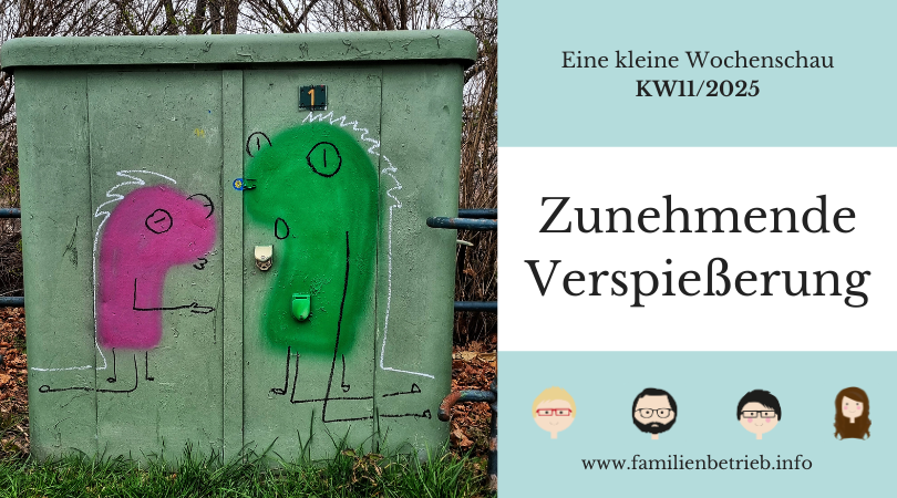 Eine kleine Wochenschau | KW11/2025: Zunehmende Verspießerung